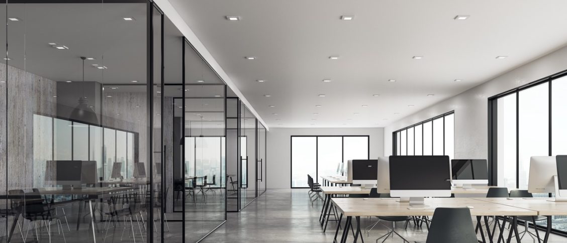 Photo de bureaux au sein d'un centre d'affaires.